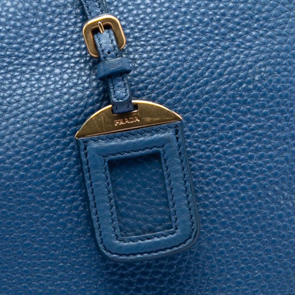 Pre-Loved Prada Vitello Daino Zip Top Satchel - Picture 6 of 7